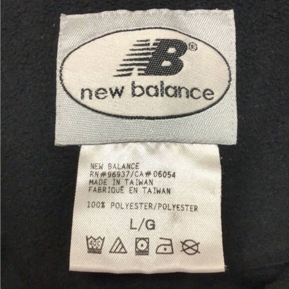 New Balance Mens Full Zip Active Lightweight Fleece Jacket, Black, size L - Picture 6 of 7